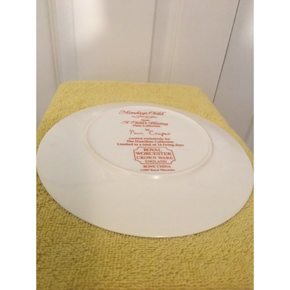 Monday's Child Is Fair of Face-A Child's Blessing Plate Collection by Pam Cooper - Picture 2 of 4